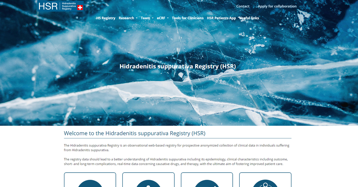 Screenshot of HSR CH website